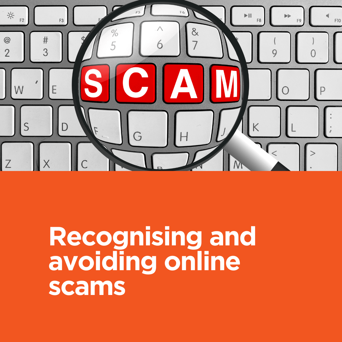 Recognising and avoiding online scams